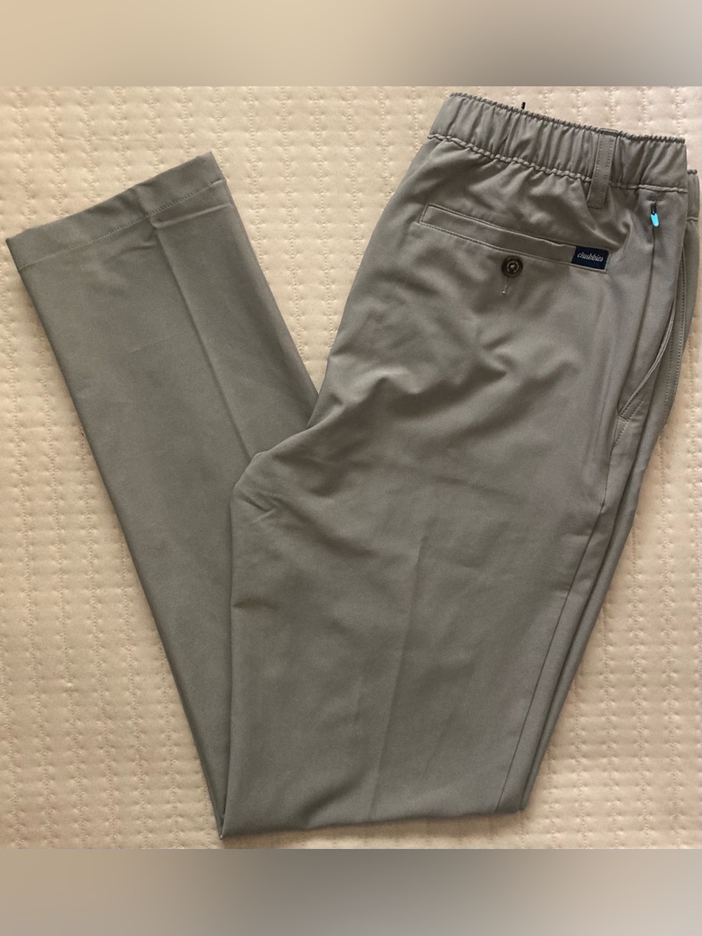 Chubbies Everywear Pants Mens Medium Gray 32x32 Performance Stretch Golf Casual